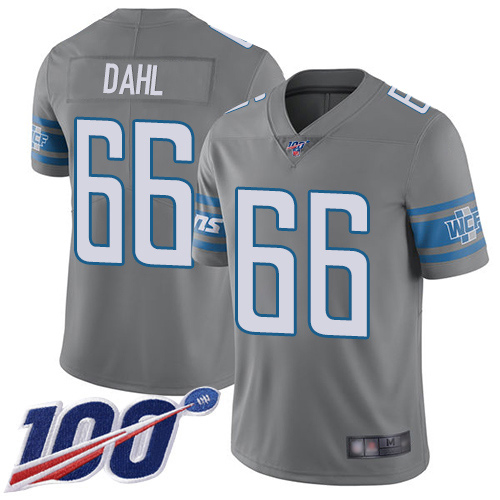 Detroit Lions Limited Steel Men Joe Dahl Jersey NFL Football #66 100th Season Rush Vapor Untouchable->youth nfl jersey->Youth Jersey